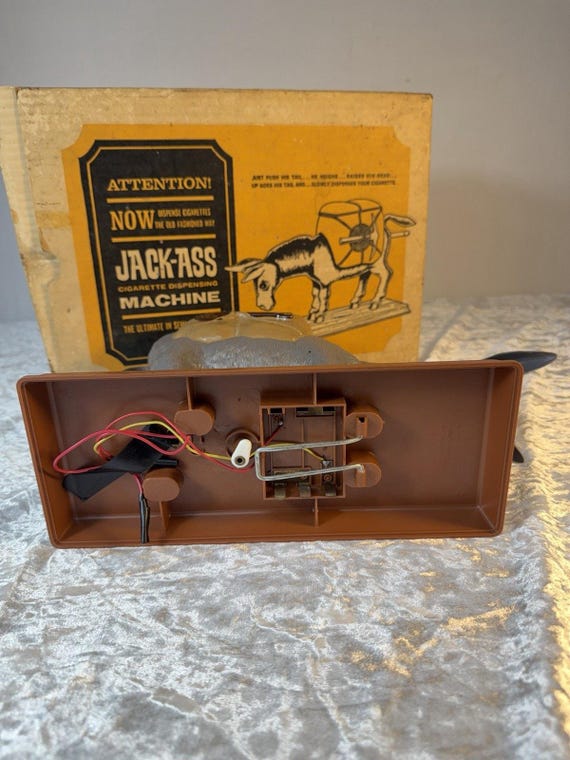 vintage cigarette dispenser machine Vending | Weekly Rental in North Bergen Vintage 1966 Jack-ass Cigarette Dispenser