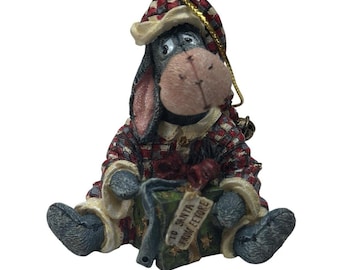 Disney Boyds Bears Eeyore Ornament Pooh’s Cozy Holiday NIB Winnie Pooh