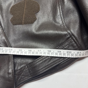 Vintage Avirex A-2 Bomber Flight Jacket Men’s 48 USA Goatskin Leather image 11