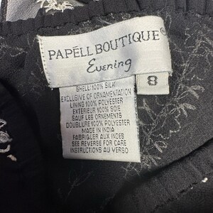 Vintage Adrianna Papell Boutique Abend Seide Perlen Bestickter Midi Rock 8 Bild 5