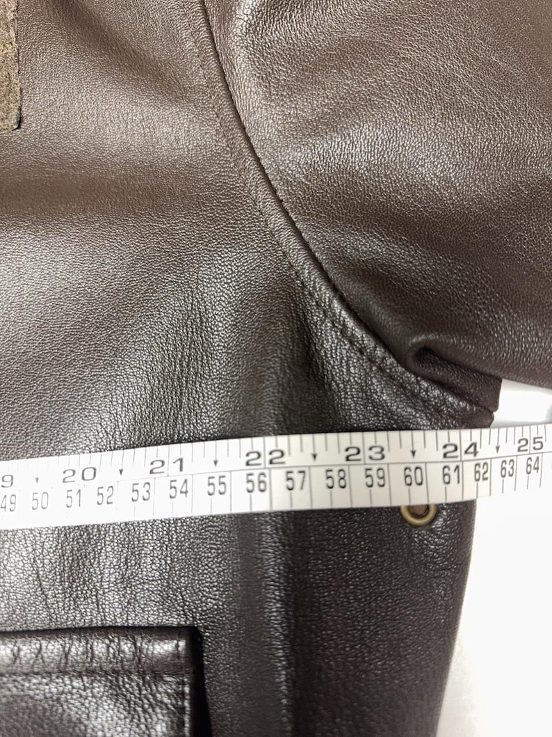 Vintage Avirex A-2 Bomber Flight Jacket Men’s 48 USA Goatskin Leather image 8