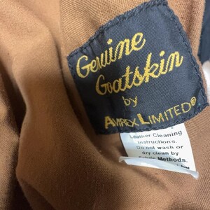 Vintage Avirex A-2 Bomber Flight Jacket Men’s 48 USA Goatskin Leather image 4