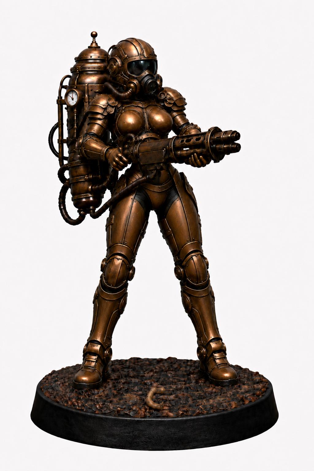 Soldier Pyro Mirror Female Armored Pyro Space Soldier Miniature/figurine - Etsy