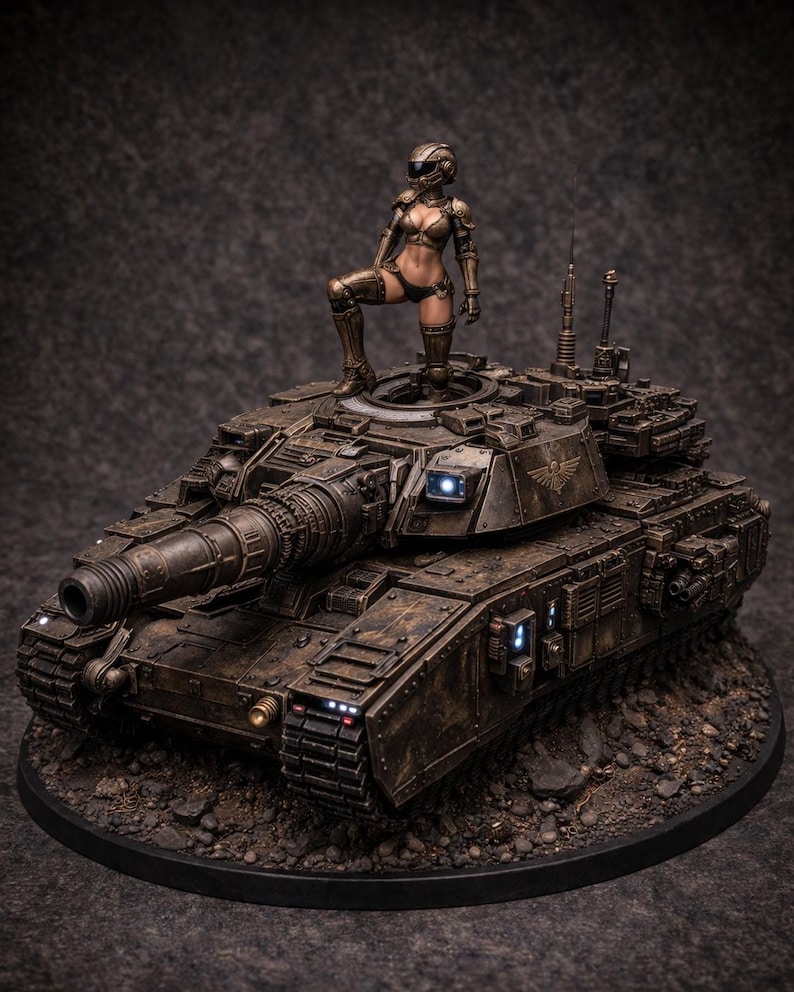Female Space Soldier Tank Operator Miniature/figurine - Etsy