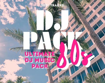 Pacchetto definitivo di musica DJ anni '80 / Oltre 500 brani selezionati / Collezione musicale / Download digitale
