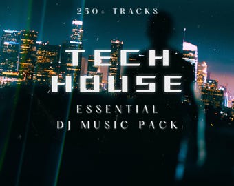 Essential Tech House DJ Music Pack | 250+ Curated Tracks | Party Collection | Digital Download