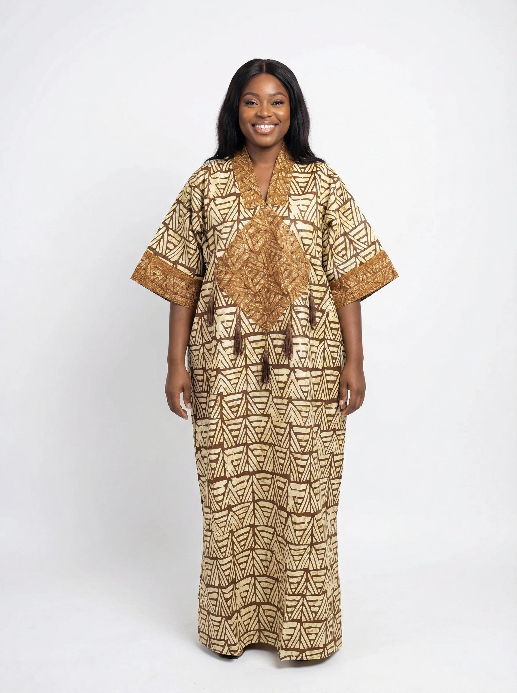 Brown African Dress