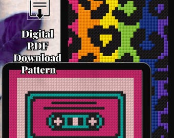 Nostalgia Bundle Vol2 - Leopard - Mixtape - 2 Crib Size C2C Blanket Patterns (PDF)