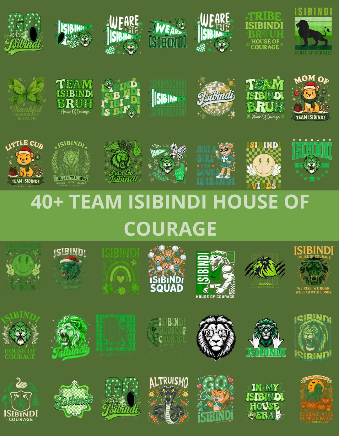 40+ ISIBINDI House of Courage Png Bundle, Back to School Png, College ...