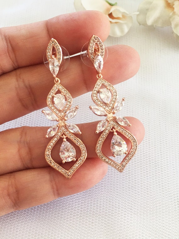 Fancy cheap wedding earrings