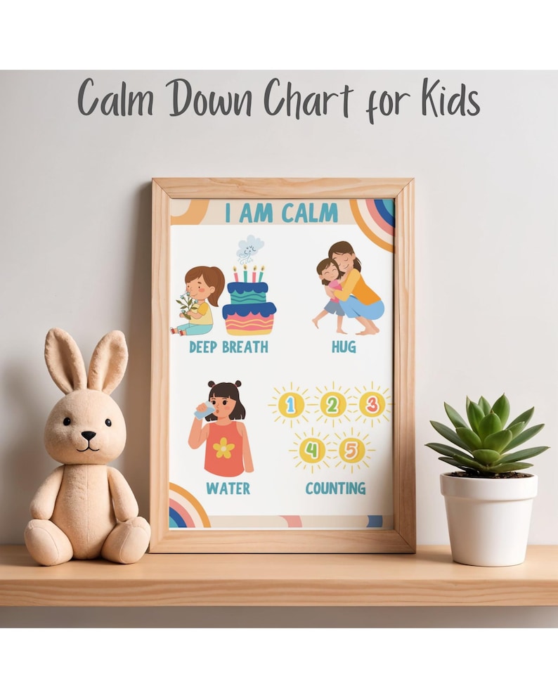 Kids Calm Down Chart – Visual Regulation Tools, Gentle Parenting (PDF ...