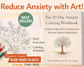The 30-Day Anxiety Coloring Workbook