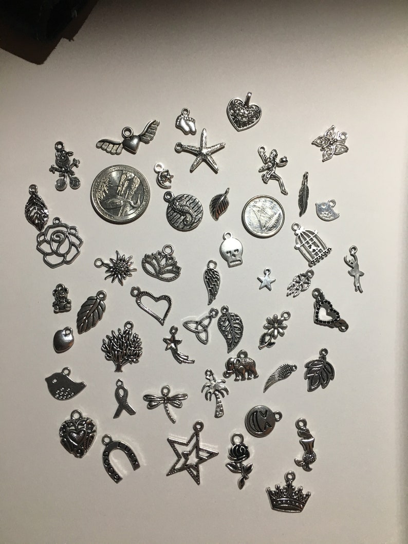 Charm Grab Bag lot bulk mix pendant charm Lot silver gold Etsy