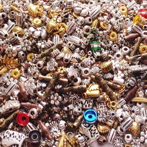 Bulk SPACERS Charm lot Silver tibetan silver gold bronze alloy metal mix choose  spacers mixed styles and colors