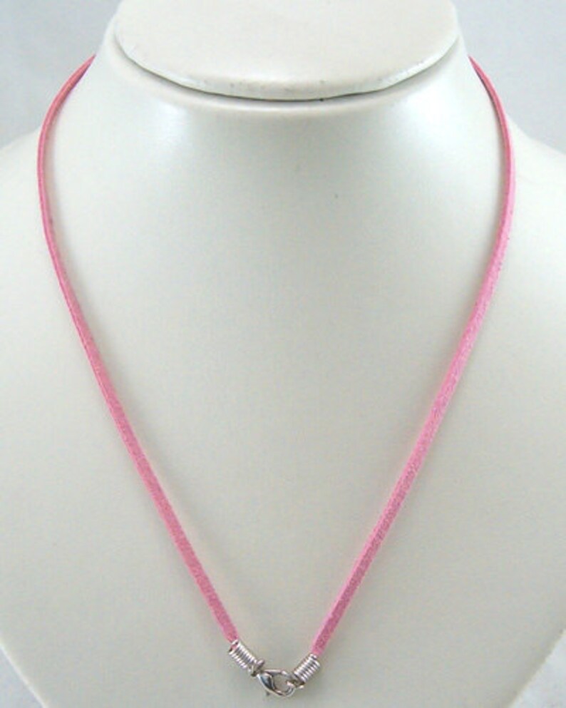 Suede Necklace Cord with Lobster Clasps Variety mix of colors Etsy