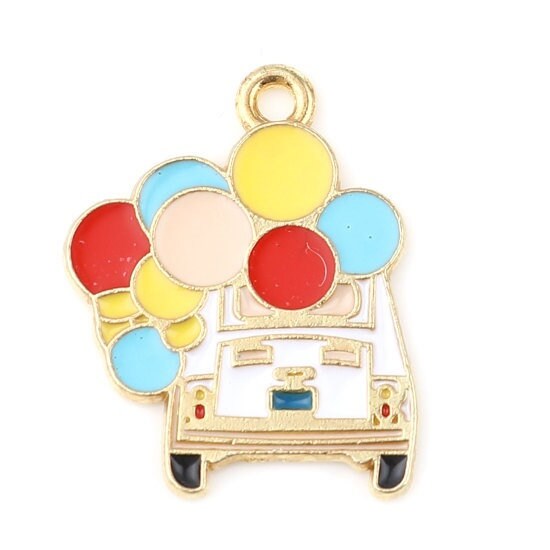 100PCS Mix Enamel Gold Plated Charms Pendant for Jewelry 
