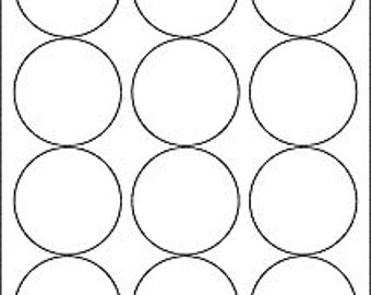 round printable label packaging white matte label sheet stickers self adhesive product label DIY blanks Inkjet or laser 2.5 inch size