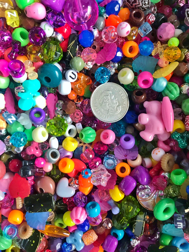 Mystery Mix Bulk Acrylic Bead Mix Assorted Colors and Styles Etsy