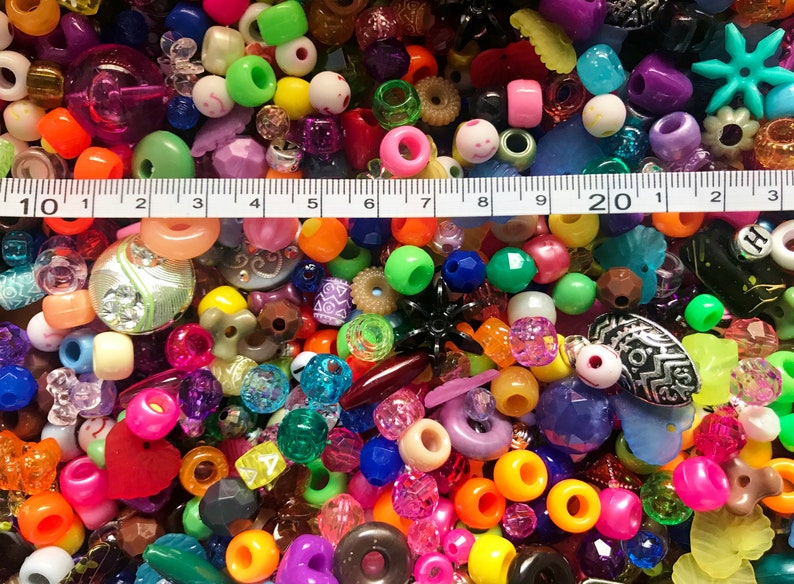 Mystery Mix Bulk Acrylic Bead Mix Assorted Colors and Styles Etsy