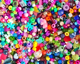 Mystery Acrylic Bead Mix: Assorted Colors, Styles, and Sizes, mixed pack