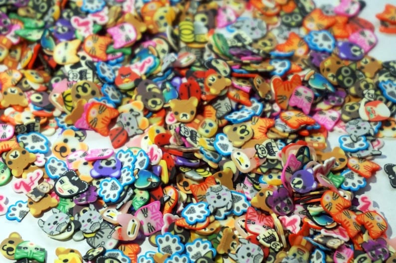 Polymer Clay Assorted Pieces Slices DIY Craft Random Nature Etsy