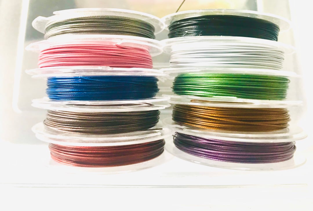 Tiger Tail Beading Wire, Assorted Colors 26 Gauge Tiger Tail Beading