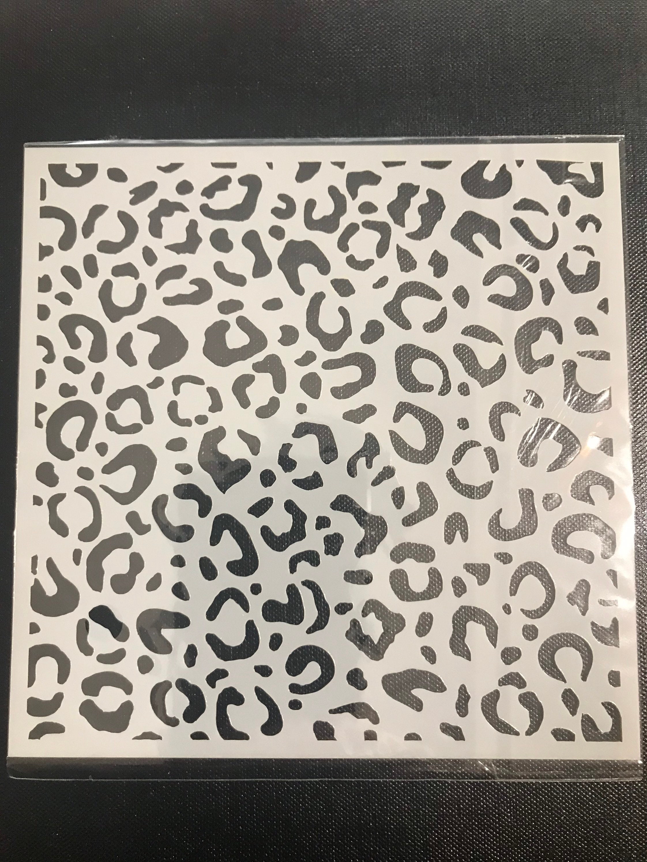 Leopard Print Pattern Stencil Plastic Template 13cm Flexible - Etsy