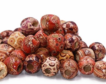 10 LARGE HOLE BARREL 15mm 17mm NURSERY THREADING WOODEN BEADS *YOU CHOOSE* 10 LARGE HOLE BARREL 15mm 17mm NURSERY THREADING WOODEN BEADS *YOU CHOOSE*