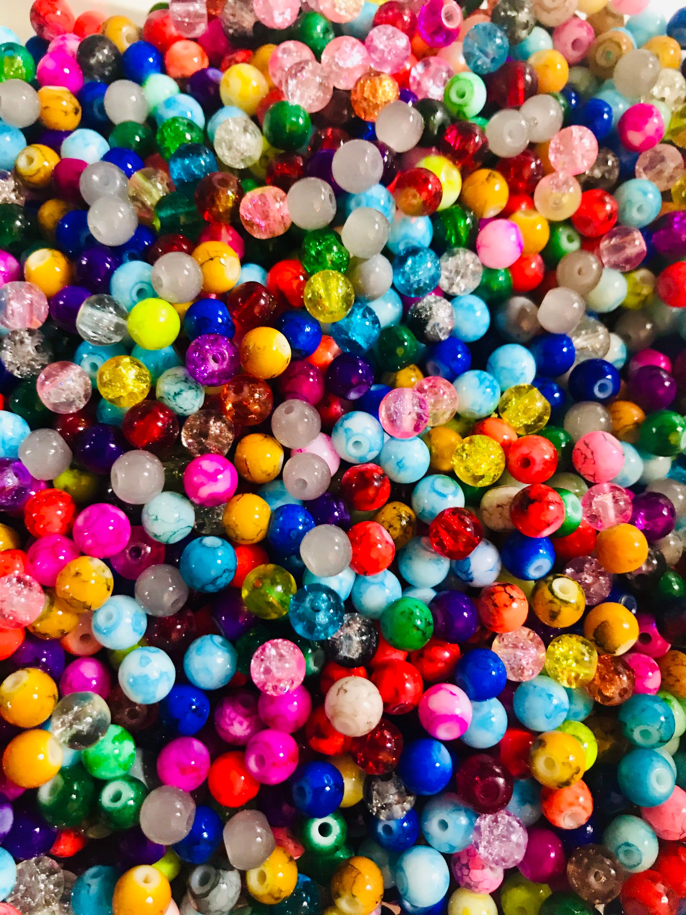 100g Assorted Glass Beads Mixed Style Beading Loose Beads Jewelry Craft 4~19mm 100g Assorted Glass Beads Mixed Style Beading Loose Beads Jewelry Craft 4~19mm
