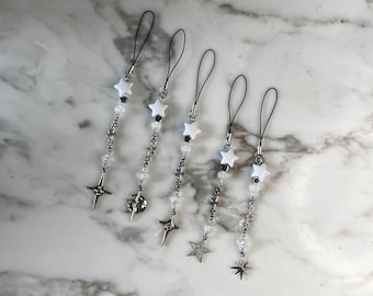 Y2K Chrome Star telefoonhanger