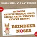 Reindeer Noses Gift Bag SMALL 3 Toppers Christmas Favor - Etsy