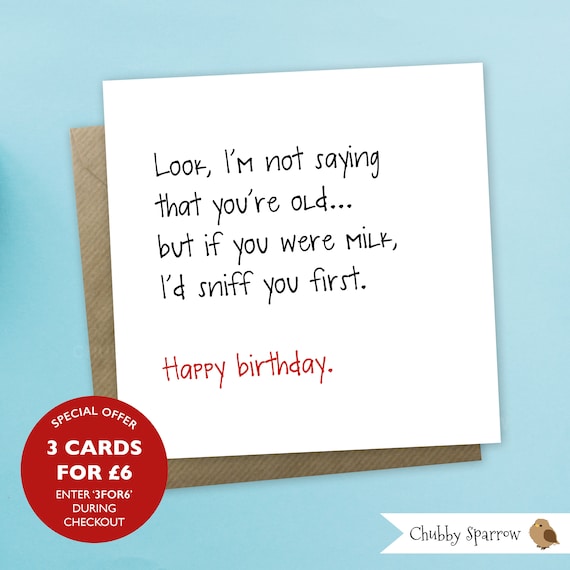 pix Sister Birthday Card Messages Funny funny birthday card funny greetings card not saying etsy