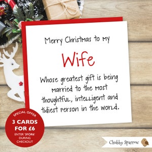 Grappige kerstkaart, vrouwenwenskaart, liefdeskerstkaart, scheet schertskaart, partnerkaart, vrouw dames dames sarcastische kaart, grappige kaarten man