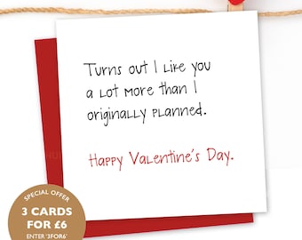 Funny Valentines Card, Boyfriend, Girlfriend, Wife, Husband, Partner, Greetings Card, Valentine's Day Card, Love Funny Card, Sarcastic Card