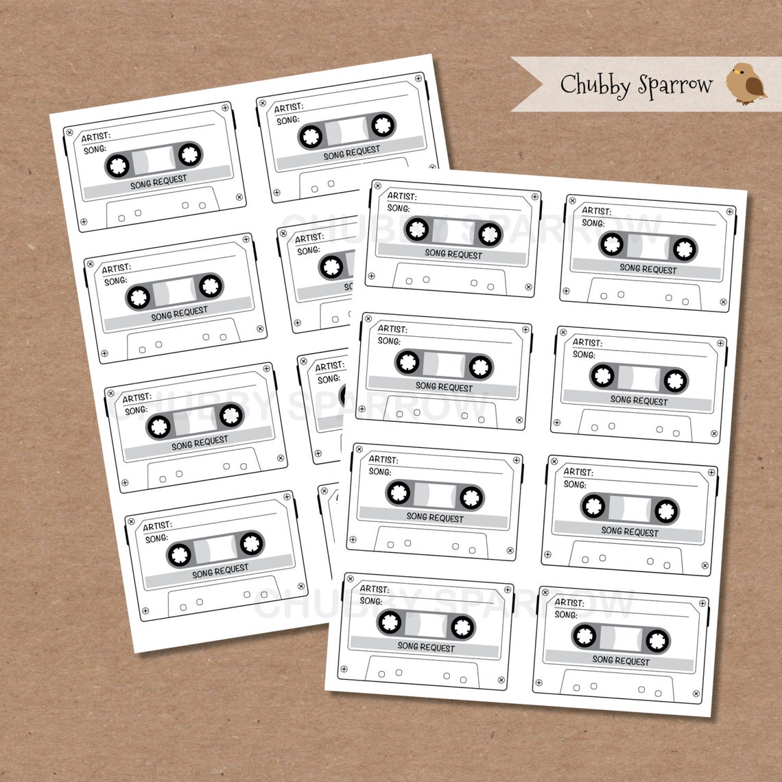 Song Request Cards Small Size Printable Wedding/birthday - Etsy
