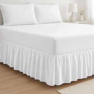 Extra Deep Fitted Valance Sheet Poly Cotton Single Double King Size Bed Sheets