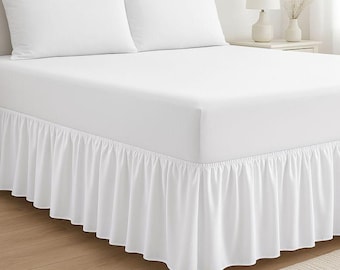 Extra Deep Fitted Valance Sheet Poly Cotton Single Double King Size Bed Sheets