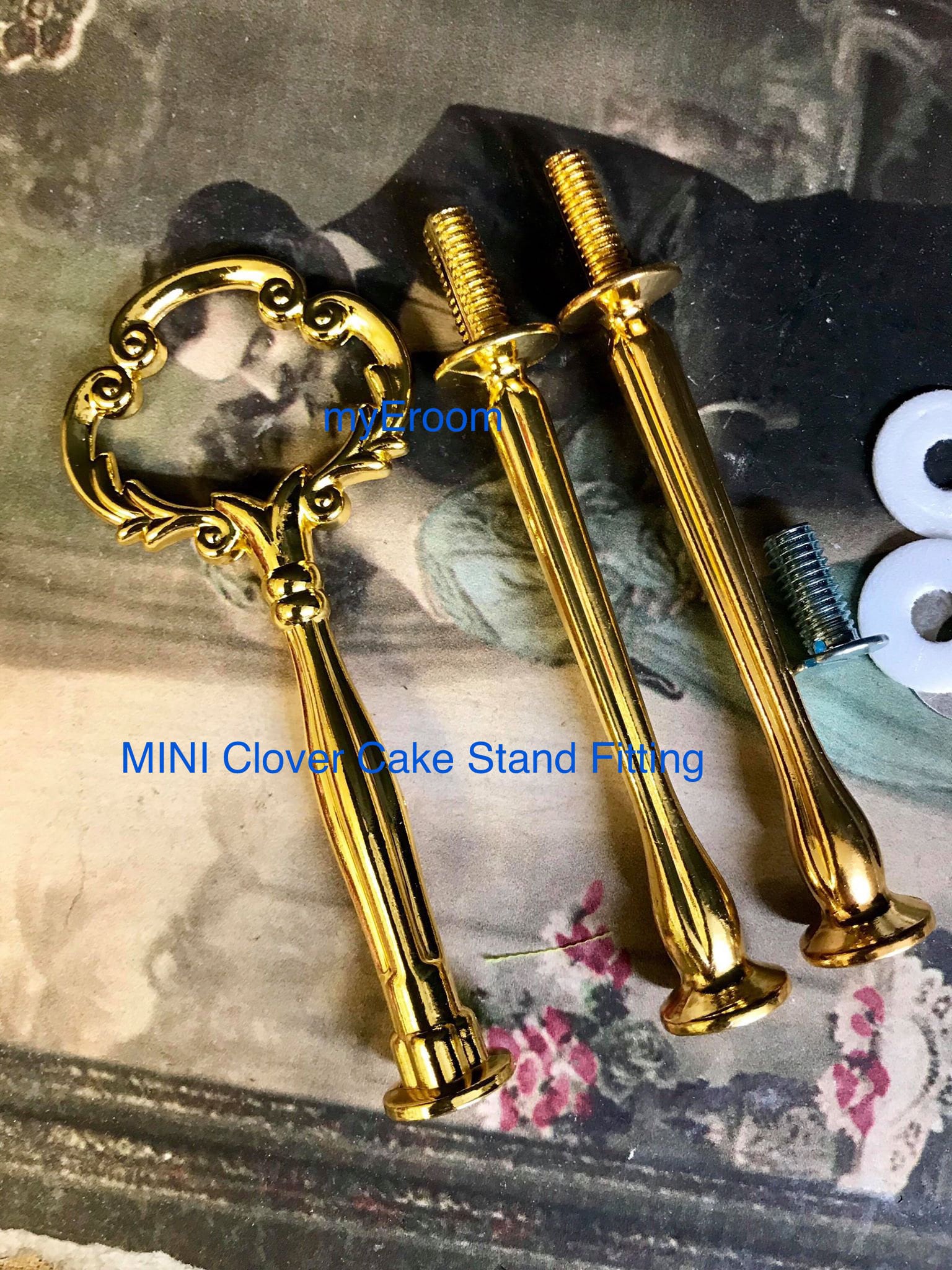 MINI Cake Stand Fittings in or Tier Silver or Gold Available