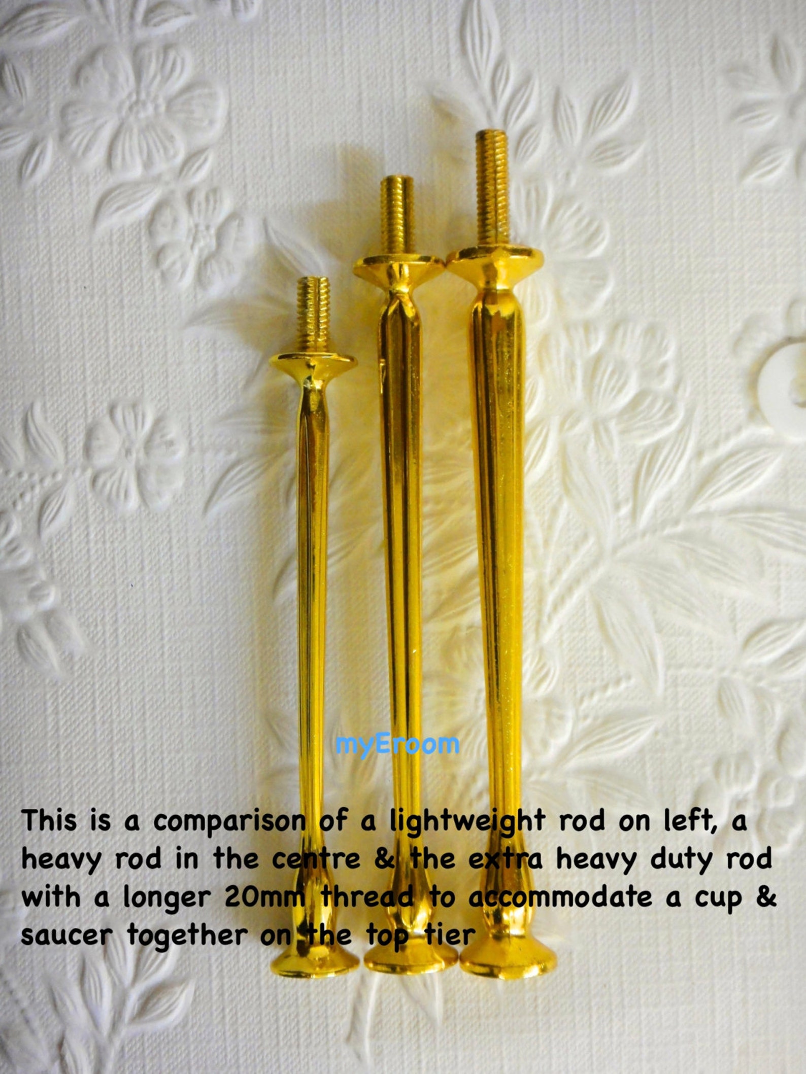 3 Tier Cake Stand Fitting With Longer 20mm Thread to Etsy Canada