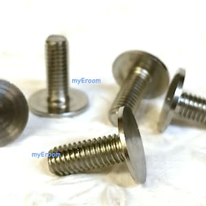 Flat head Bolt Screw x 5 for Cake Stand Fitting - 12mm 16mm 19mm length 6mm hole