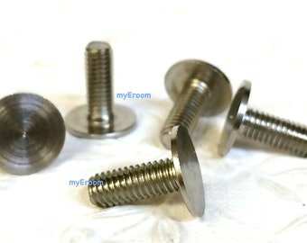 Flat head Bolt Screw x 5 for Cake Stand Fitting - 12mm 16mm 19mm length 6mm hole