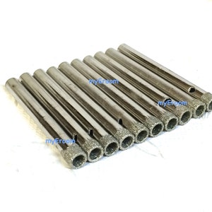 10 x 6mm Diamond Core Drill Bit assiette en porcelaine Chine céramique Cake Stand poignées