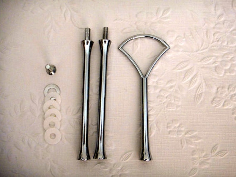 Cake Stand Handle / Hardware 3 Tier Silver or Gold Fan Centre Etsy