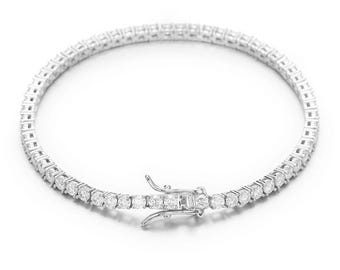 VVS1 Moissanite Tennis Bracelet, 925 Sterling Silver, Tennis Bracelet, Tennis Bracelet, Women's & Men's Tennis Bracelet gift