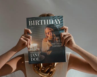 pour Magazine anniversaire d'un ami | Cadeau d'album d'anniversaire modifiable | Livre photo Amitié personnalisé