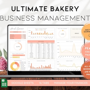 Ultimative Kalkulationstabelle für Bäckereien, Rezeptkostenrechner, Buchhaltung für Bäcker, kleine Bäckerei-Tracker, digitaler Download | BS012 - 03