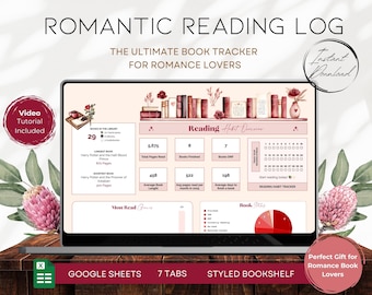 Ultimate Reading Book Tracker Spreadsheet | Personal Library | Digital Book Library | Yearly Book Planner | Book Club Log | BS016 - 01