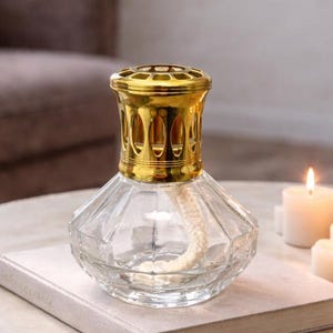 Vintage Lampe Berger Paris Catalytic Lamp – Faceted Glass Fragrance Diffuser, French Home Decor