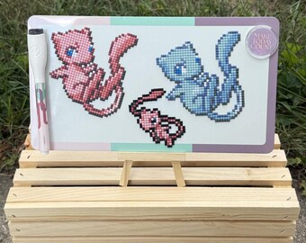 Diamond Art Magnet || Pink and Blue Mouse