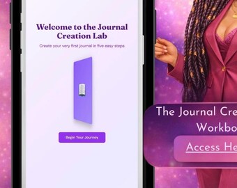 Journal Creation Lab | Guided Journal Planner for Authors (Digital Workbook)